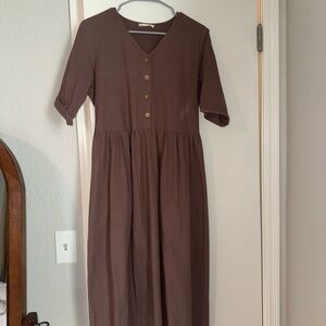 Little Cottonwood Mauve Alder Midi Dress